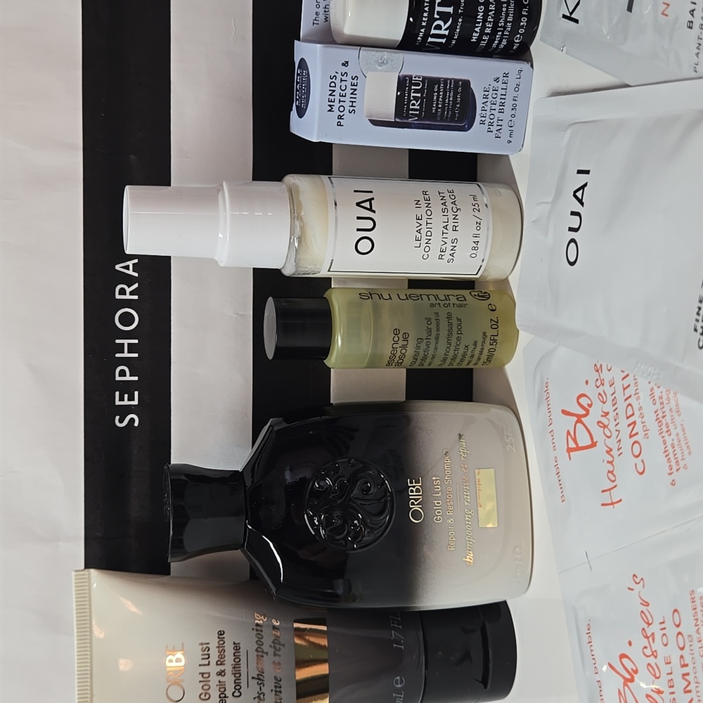 Sephora Luxury Full-Size + Sample Hair Lot: Oribe, Shu Uemura, Ouai, & more
